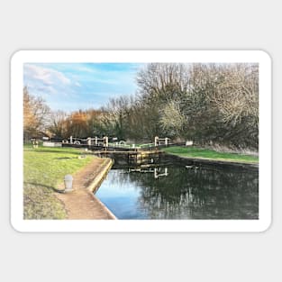 Padworth Lock Art Sticker